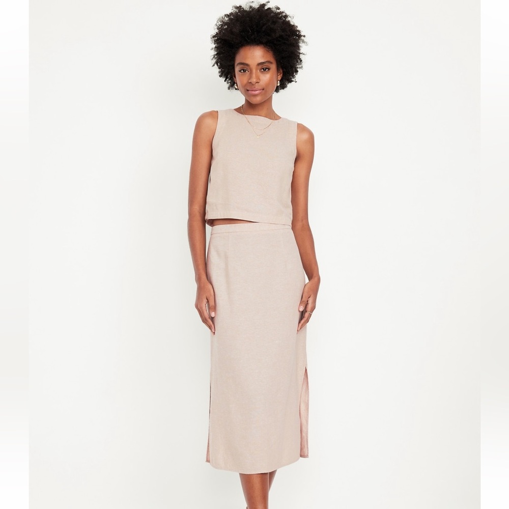 🆕 Old Navy Linen Skirt Size M